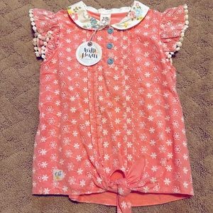 Wildflowers top, size 8